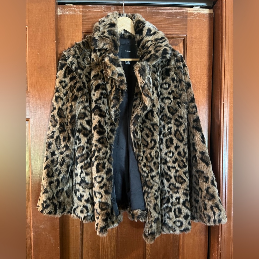 Leopard fur coat